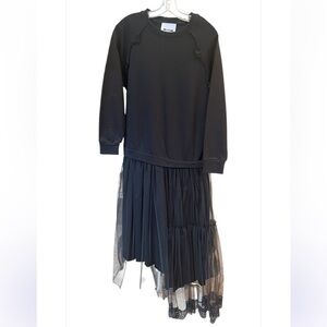 D’mora sweatshirt/tulle dress